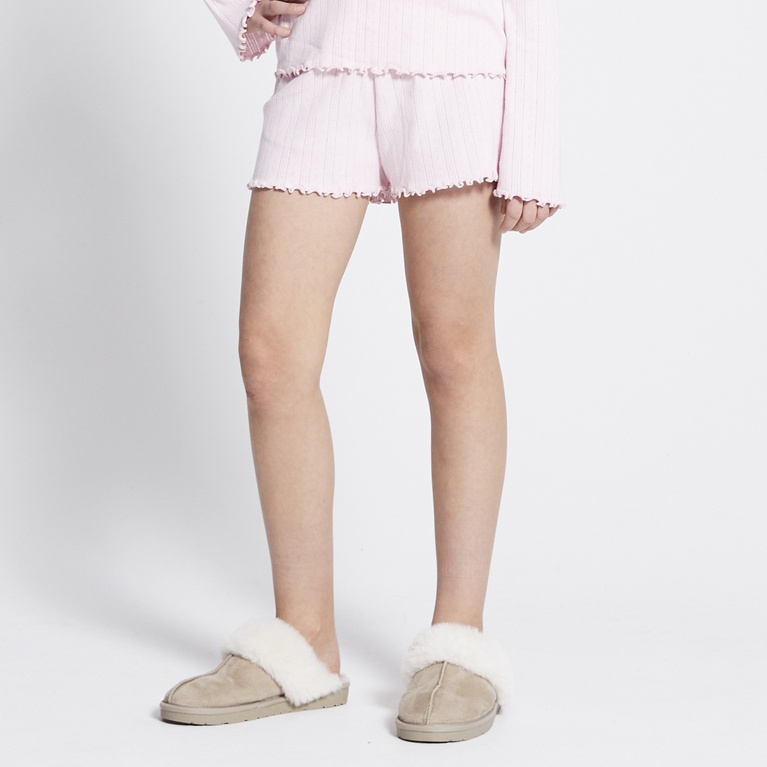 Pointelle shorts "Sibel" Pink